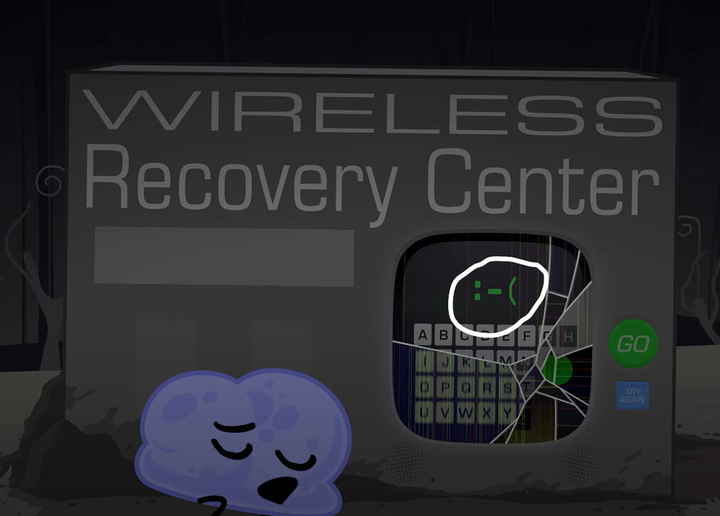 Recovery Center does a ":-(".